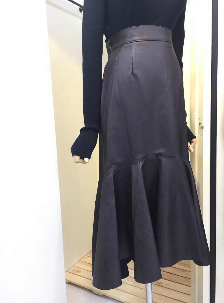 Leather Mermaid Frozen Skirt 2 Colors 20s 30s Wome