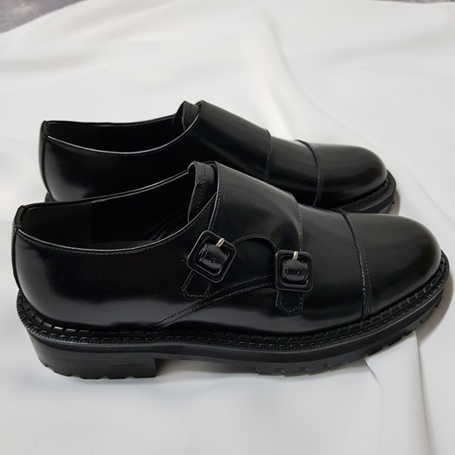 Cowhide Double Monk Strap Handmade Clippers Paddoc