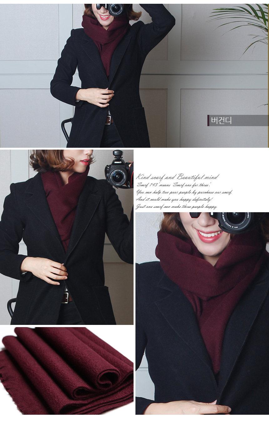 Parents gift winter simple cashmere cashmere scarf