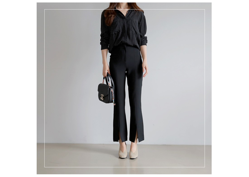 Square-heeled gloves Suede pumps 6cm Shoes Luxurio