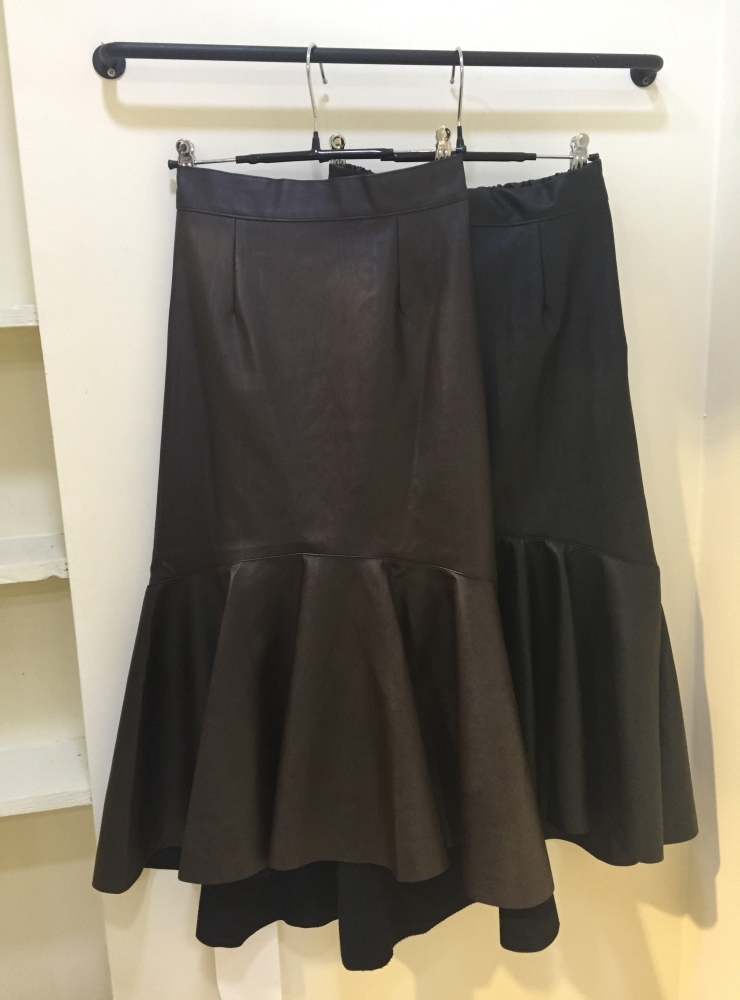 Leather Mermaid Frozen Skirt 2 Colors 20s 30s Wome