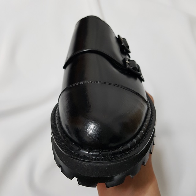 Cowhide Double Monk Strap Handmade Clippers Paddoc