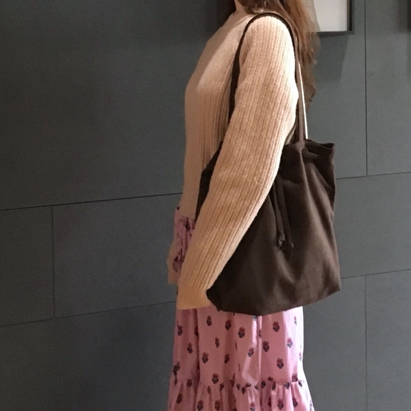 Handmade Suede embroidered eco bag shoulder bag ho