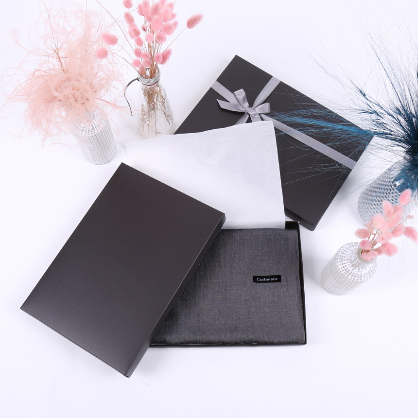 Premium Cashmere 80 muffler gift wrapping unisex p