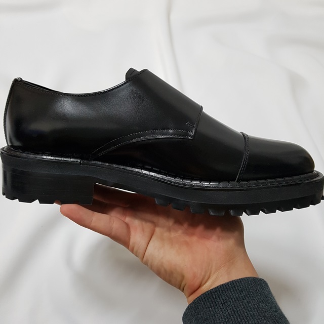 Cowhide Double Monk Strap Handmade Clippers Paddoc