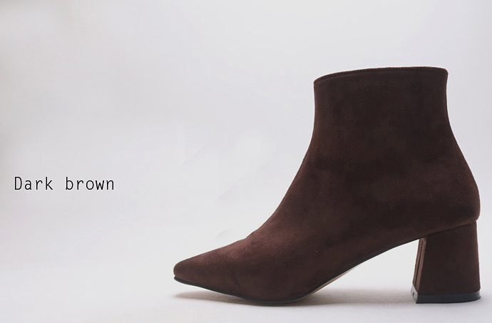 Suede angle boots front line slim 4color shoes wal