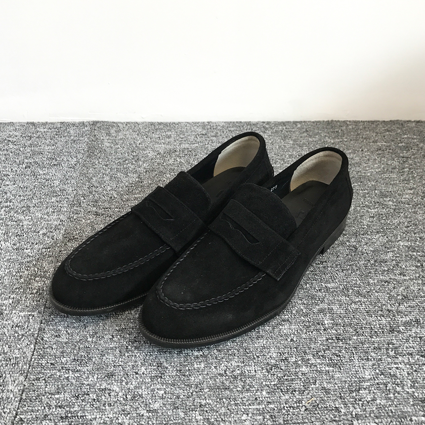 Cowhide suede rope handmade 3color men's shoes 