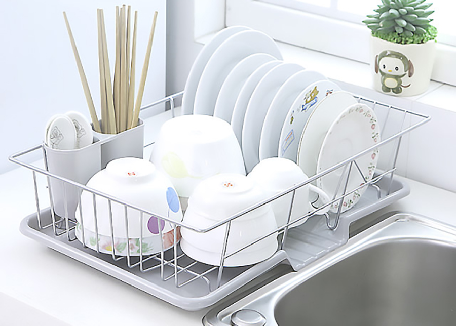 Wide water dropping tableware tray Easy to use pra