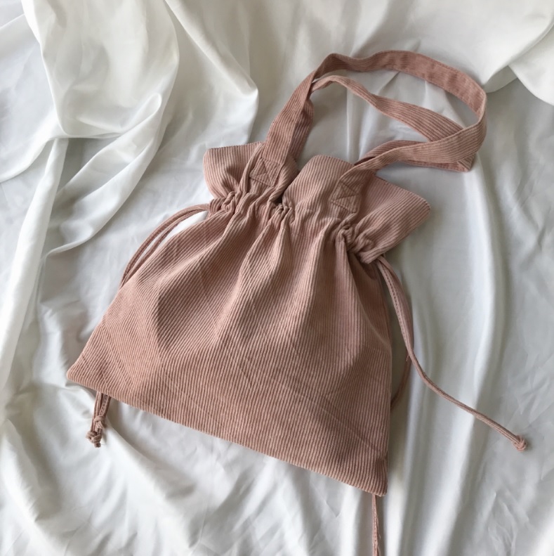 Percasso corduroy string eco-back embroidered