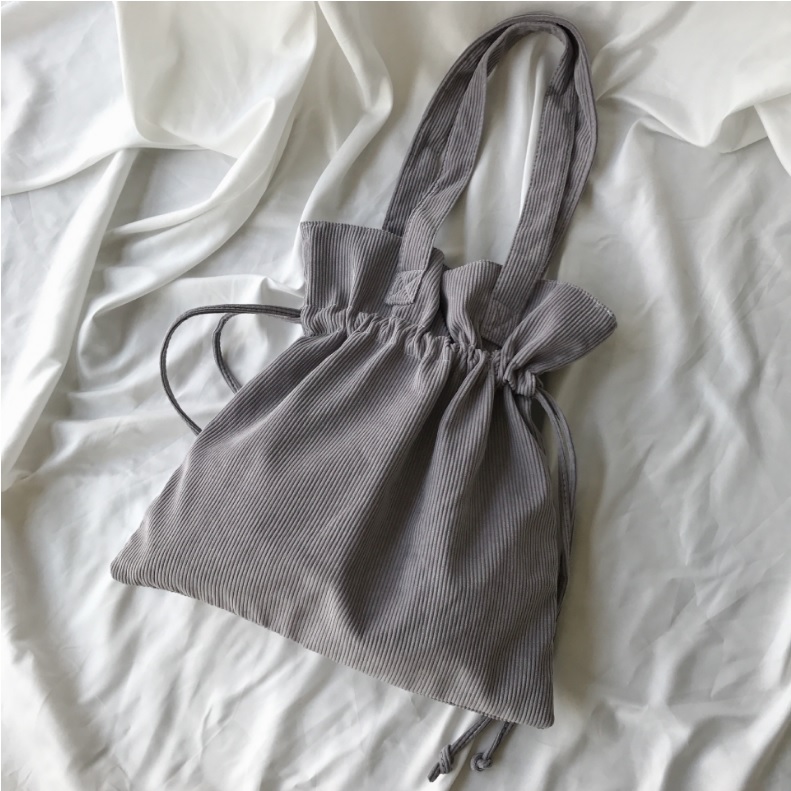 Percasso corduroy string eco-back embroidered