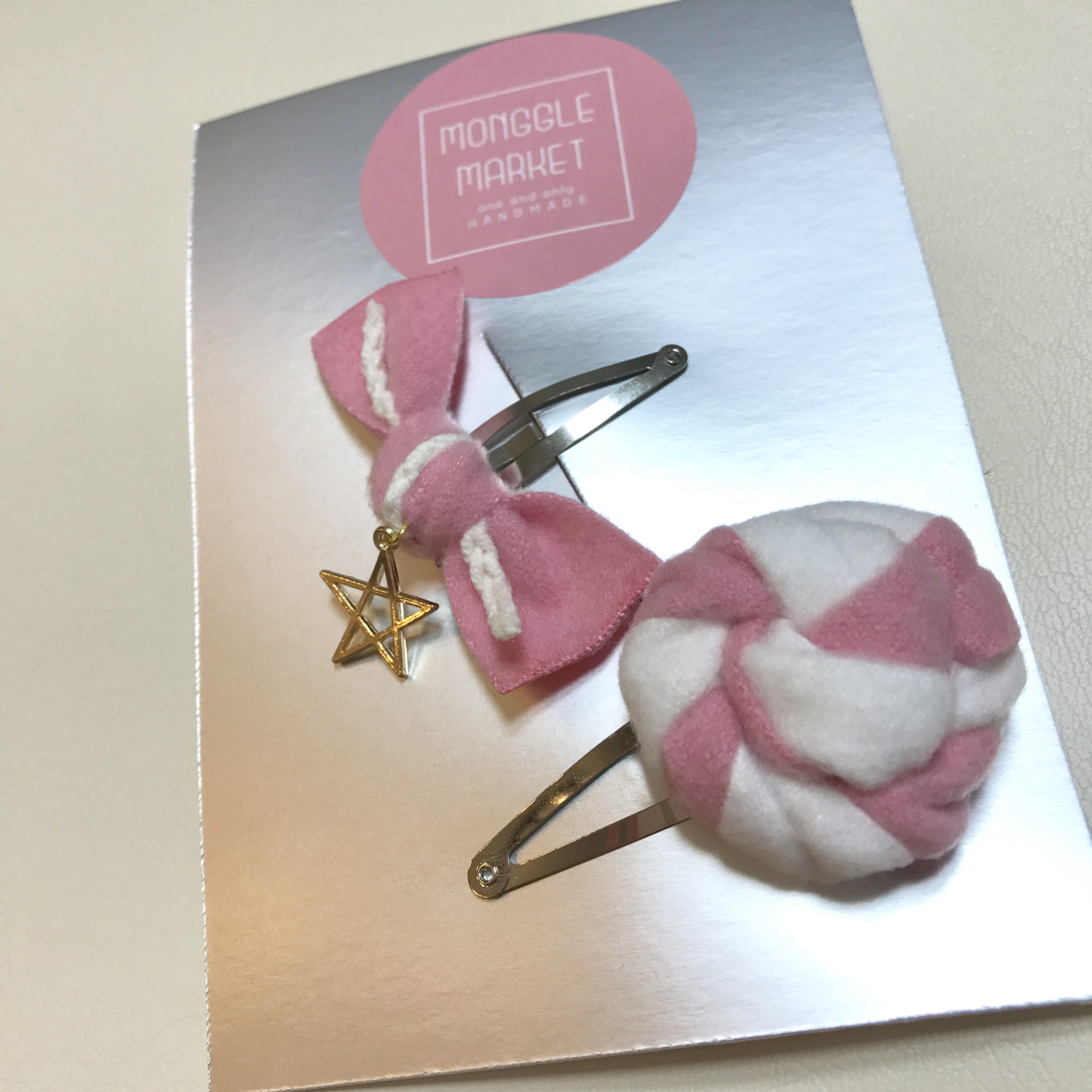 Hair Accessories Mongle Market FW Puffy Bronze set