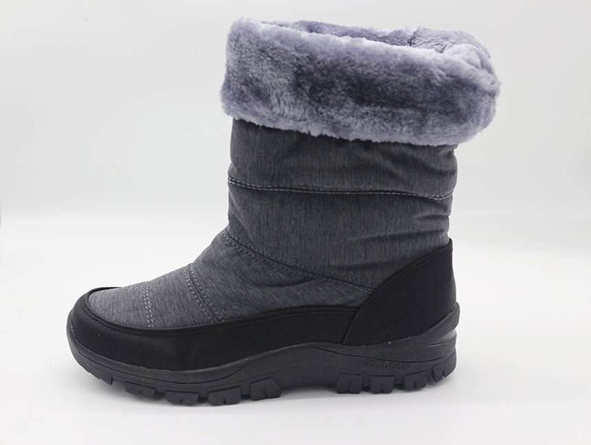 Bean shoes lining Padded boots 2 color 4 cm Clean 