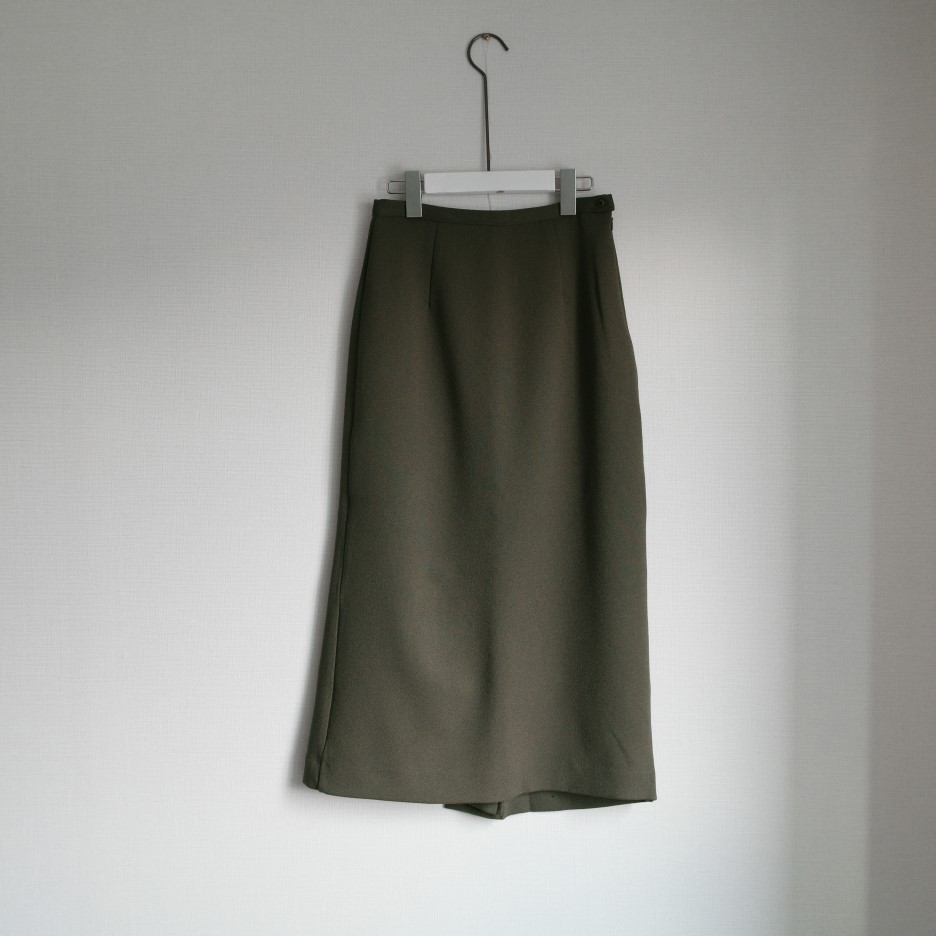 Minnipul Winter Silk Long Skirt Khaki, Black, Whit