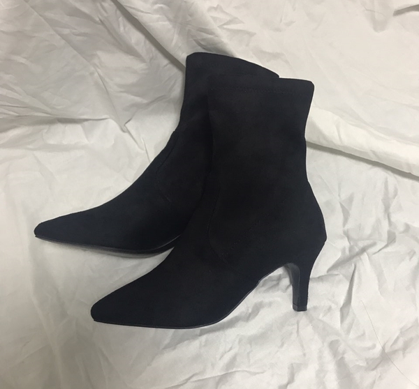 Women's Suede 7cm Angle Boots Sik Modern Women 