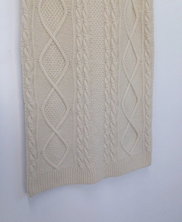 Winter twill skirt 4color banding h line long coor