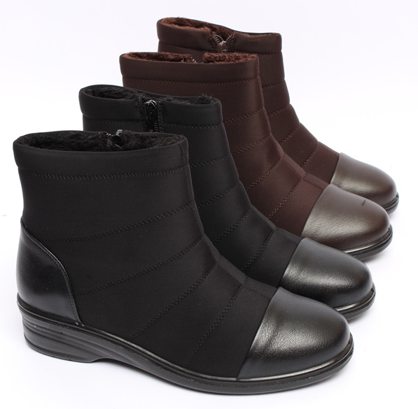 S-701 4.5cm Women's padded boots with zipper wa