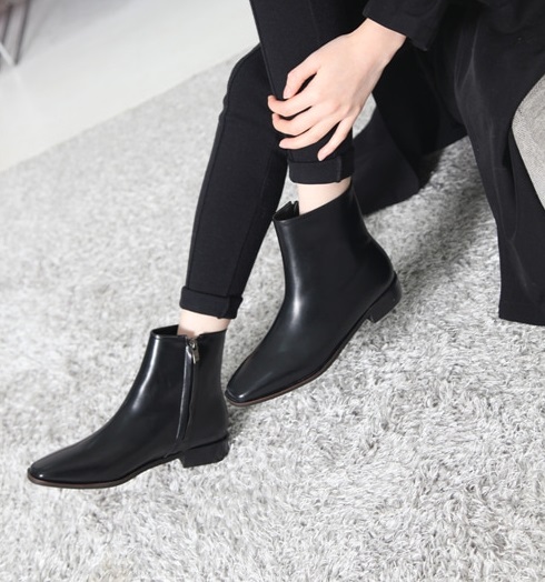 Basic Ankle Boots 3cm Black Brown Suede Khaki 3cm 