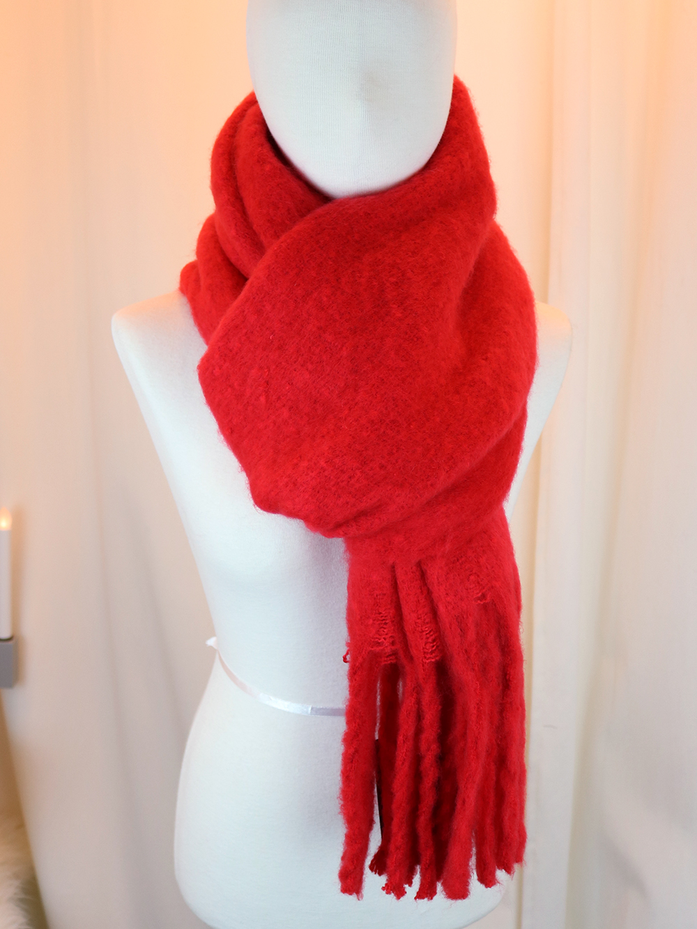 Mouton Vivid Cashmere Shawl Muffler 3colors Luxuri