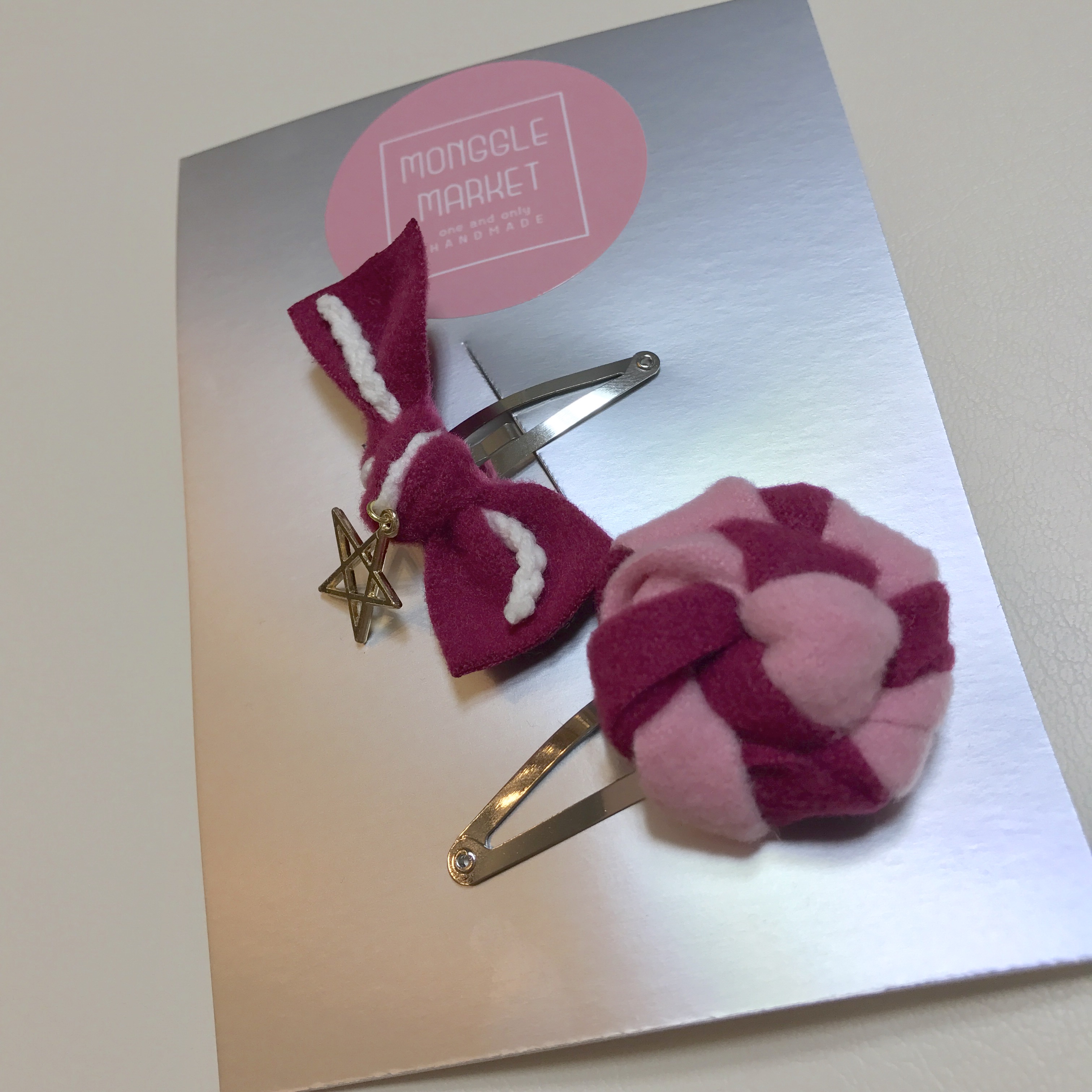 Hair Accessories Mongle Market FW Puffy Bronze set