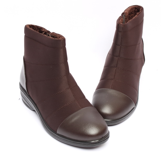 S-701 4.5cm Women's padded boots with zipper wa