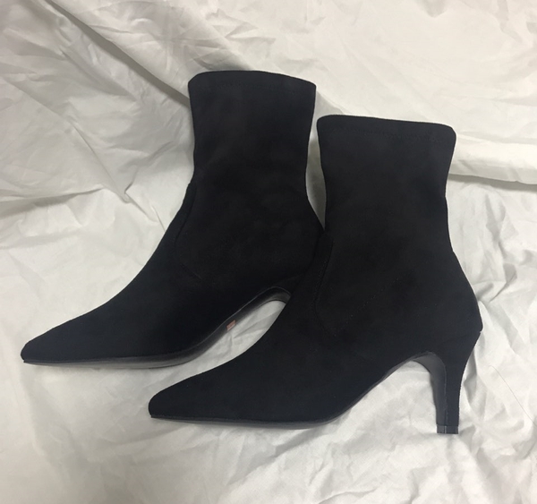 Women's Suede 7cm Angle Boots Sik Modern Women 