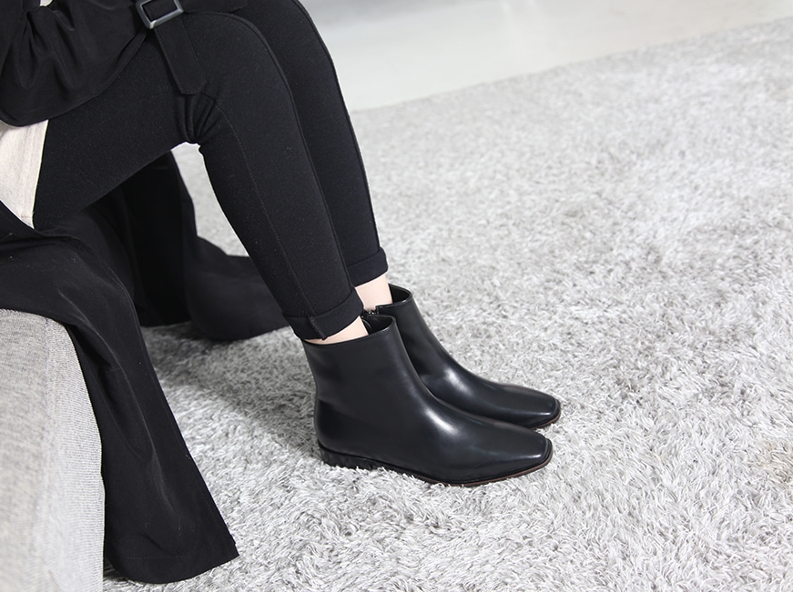 Basic Ankle Boots 3cm Black Brown Suede Khaki 3cm 