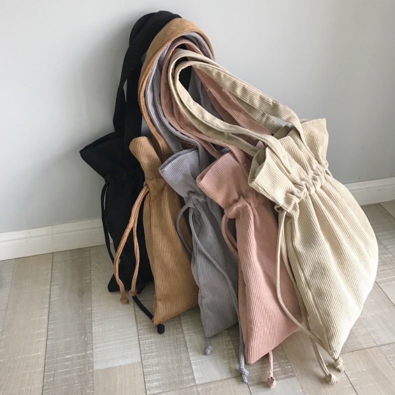 Percasso corduroy string eco-back embroidered