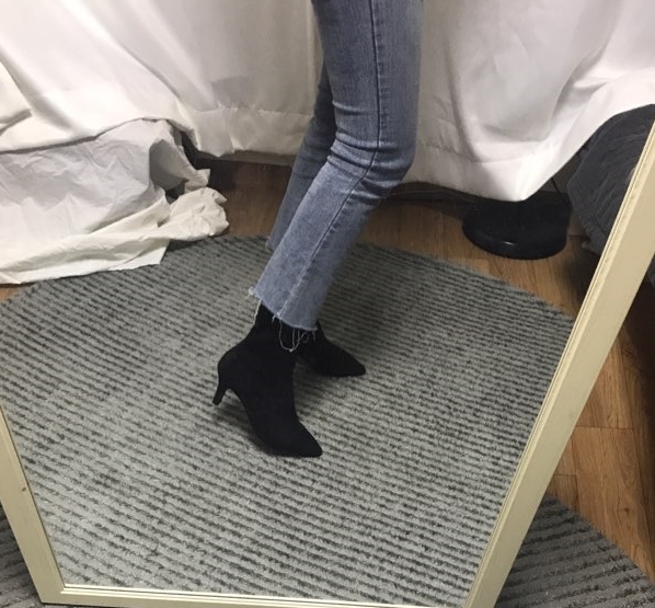 Women's Suede 7cm Angle Boots Sik Modern Women 