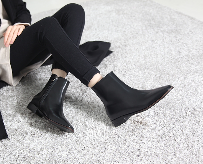 Basic Ankle Boots 3cm Black Brown Suede Khaki 3cm 