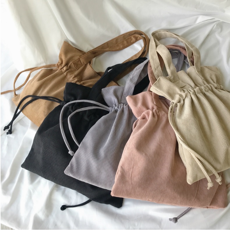 Percasso corduroy string eco-back embroidered