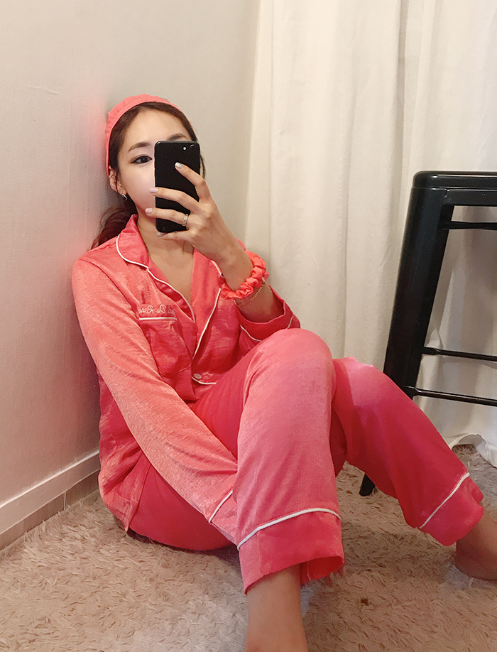 Free Shipping sexy silk pajamas set of seven pajam