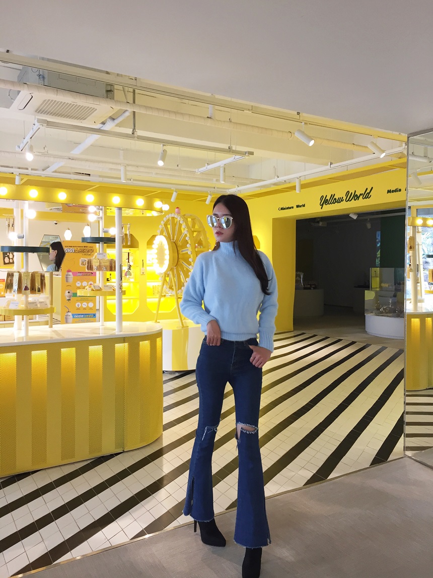 Jeans Fit Suede Angle Boots Cheil Hill Heels Over 