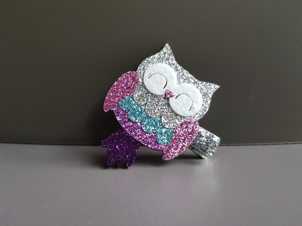 Hair Accessories Shiny Owl Tong Pin Girl Unique Wi