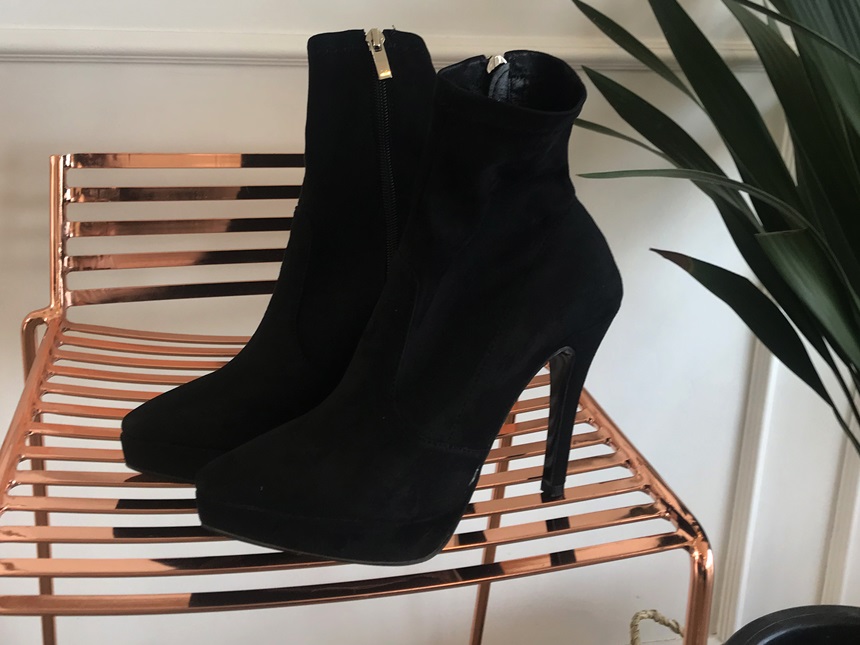 Jeans Fit Suede Angle Boots Cheil Hill Heels Over 