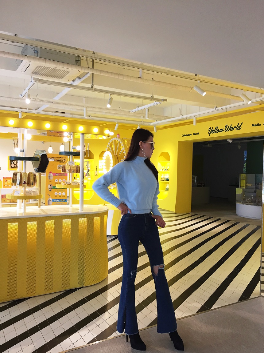 Jeans Fit Suede Angle Boots Cheil Hill Heels Over 