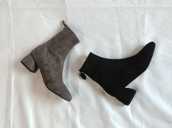 Spandex Suede Ankle Boots 5cm casual design A neat