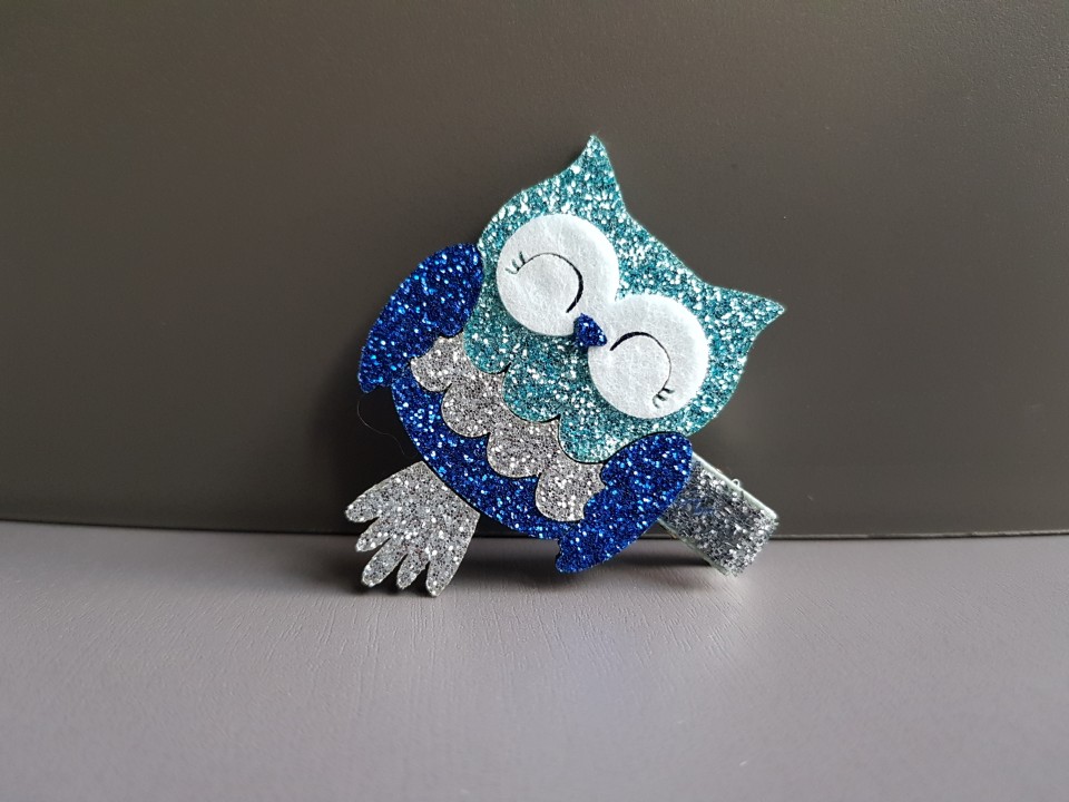 Hair Accessories Shiny Owl Tong Pin Girl Unique Wi