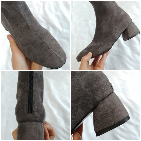 Spandex Suede Ankle Boots 5cm casual design A neat