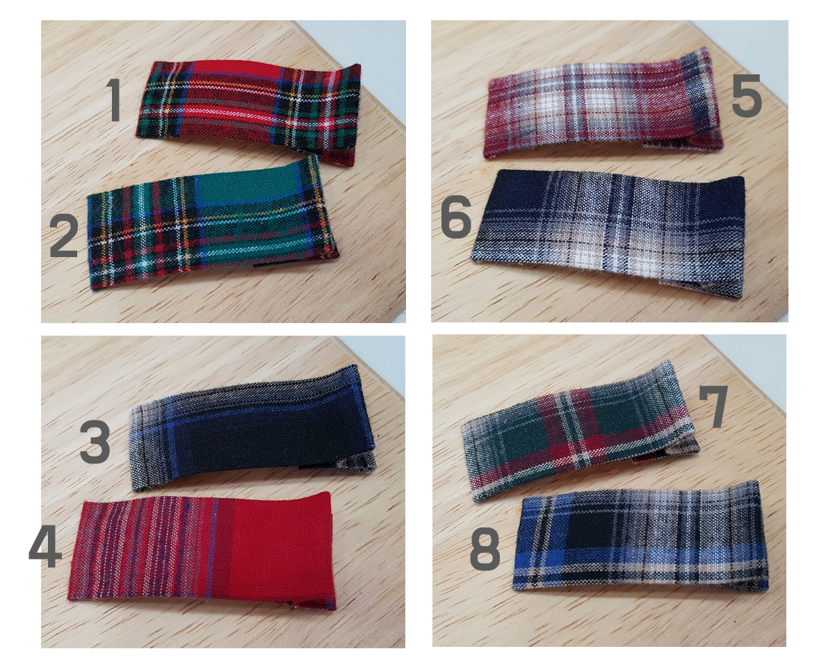 Hair Accessories Check Tongue pin Clean modern sen