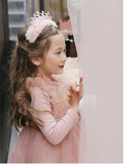 Hair Accessories Queen headband 2colors child infa