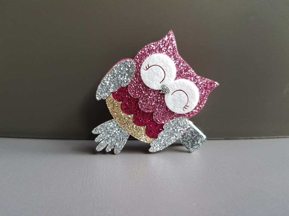 Hair Accessories Shiny Owl Tong Pin Girl Unique Wi