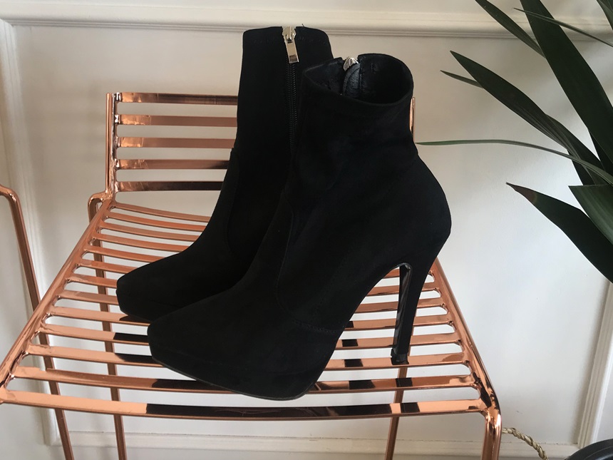 Jeans Fit Suede Angle Boots Cheil Hill Heels Over 