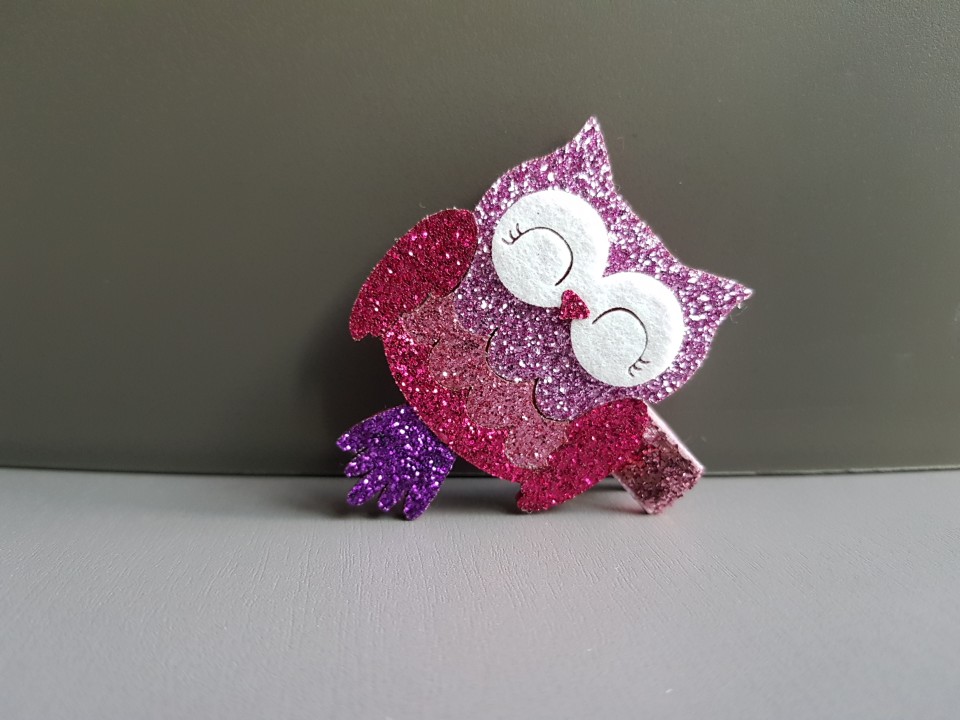 Hair Accessories Shiny Owl Tong Pin Girl Unique Wi