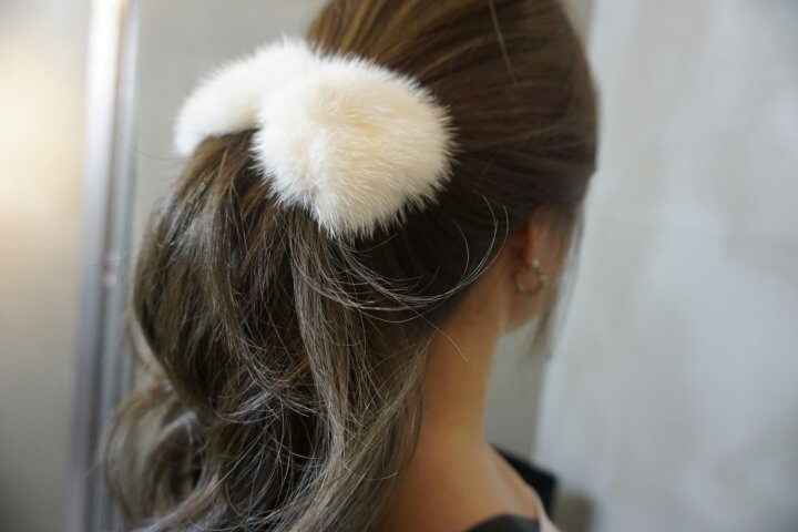 Hair Accessories Real Mink Pin Winter Pin Hair Pin