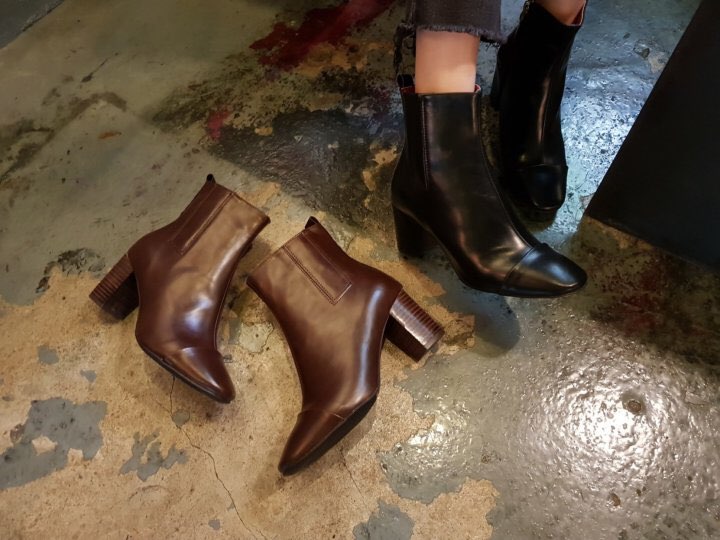 5355 Time Cutting Bending Angle Short Boots Casual