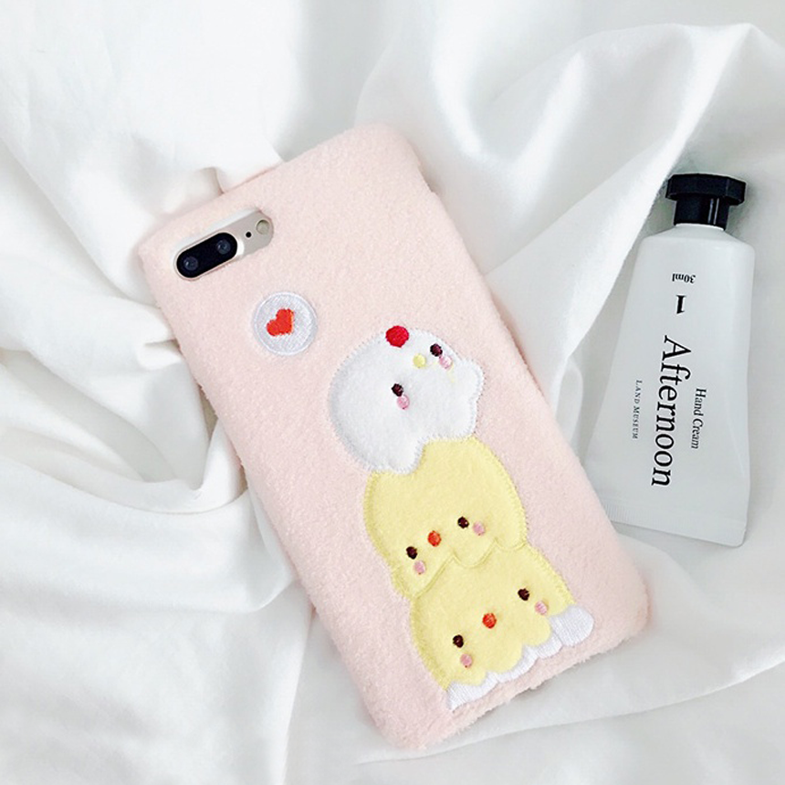 Chicks iPhone 8 Winter Case Plus Strap Card Holder