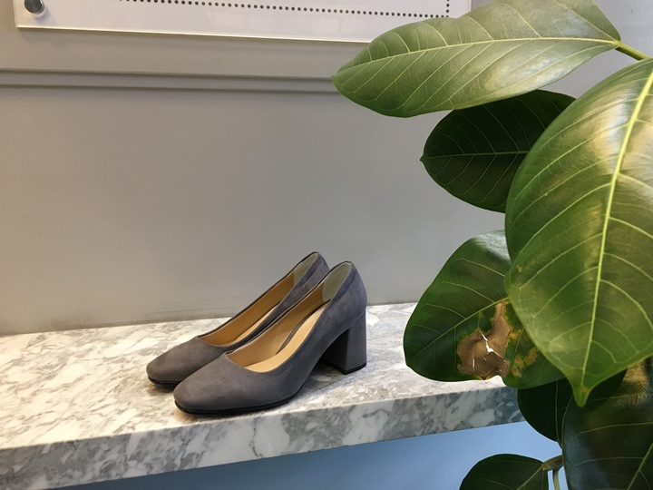 Suede Middle Heel Pumps 5cm 7cm Women's Shoes W