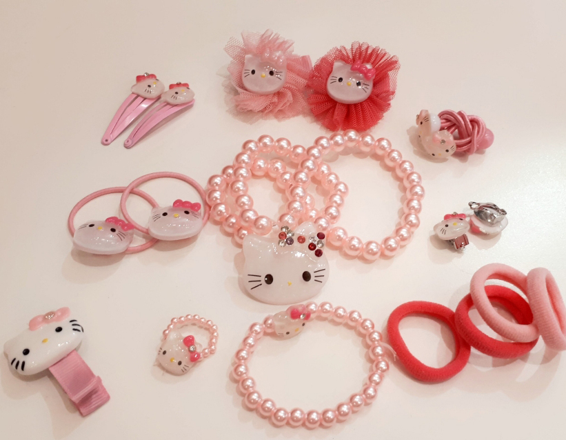 Hair Accessories Kitty Gift Set Girl Christmas Acc