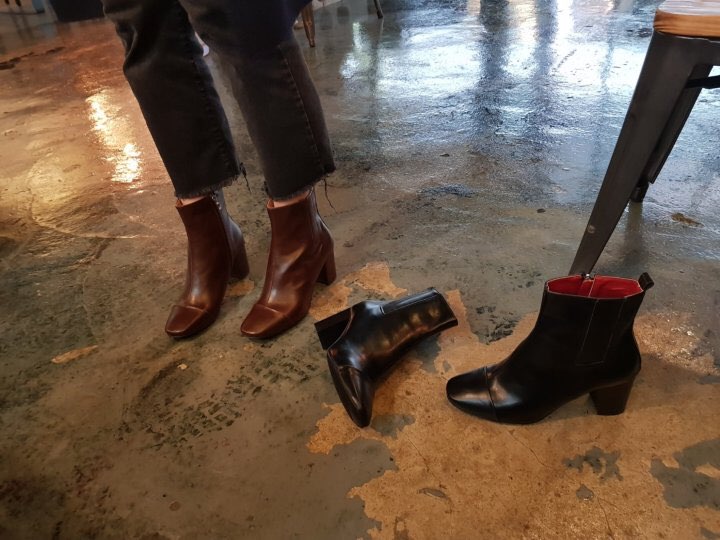 5355 Time Cutting Bending Angle Short Boots Casual