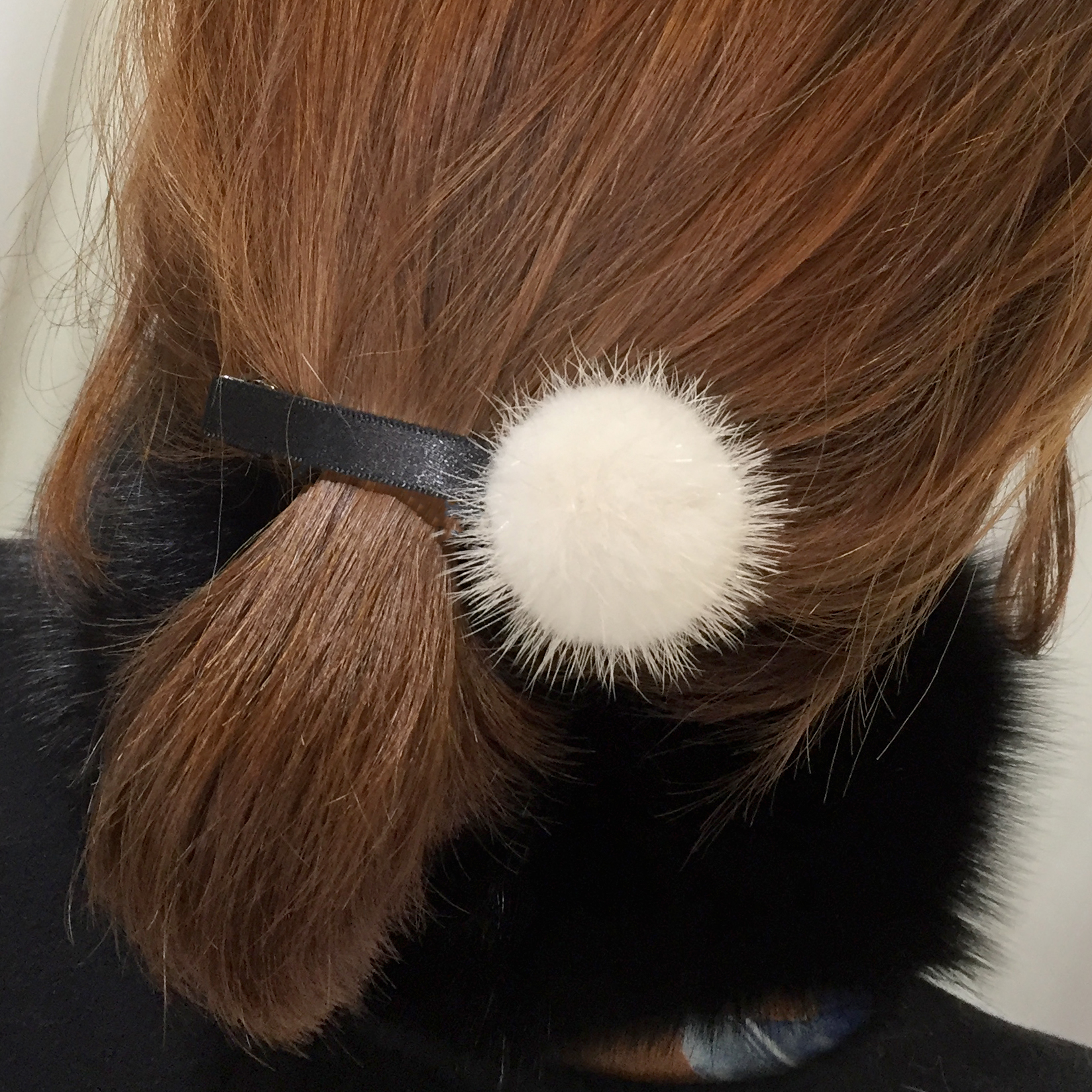 Hair Accessories Big Pong Pong Point Hairpin Mink 